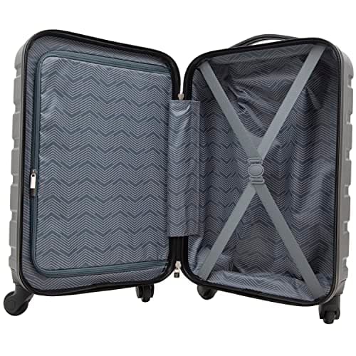Travelers Club Harper Luggage, Black, 22-Inch Carry-On 7