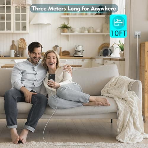 [Apple MFi Certified]Long Magnetic Wireless iPhone Charger,10FT Mag Safe Charger Mag-Safe Charging Magnet Charge Pad 10Feet 2Pack for iPhone 17 Pro Max/17Pro/iPhone 16ProMax/16Plus/15/14/13/12/AirPods 7