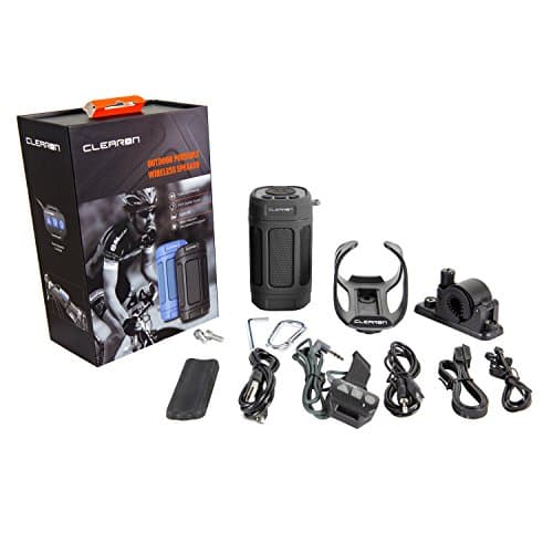 Clearon – Wireless Waterproof Portable Bluetooth 5.0 Speaker with Bike Mount & Remote – Premium Sound Quality & Loud 8W Mini Speaker – 10 Hours of Playtime (Black) 7