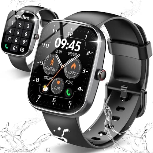 Csasan Smart Watch, 1.91" HD Screen Smartwatch for Men Women(Answer/Make Call), Fitness Watch with Heart Rate/Sleep Monitor/Steps Monitor, 110+ Sports Modes, IP68 Waterproof Activity Trackers, Black