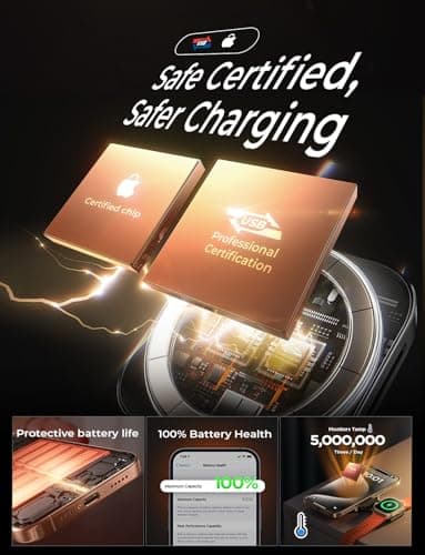 LISEN for MagSafe Charger Stand for iPhone Magnetic Apple Watch Airpods Charging, Airplane Gadgets Magsafe Kickstand for iPhone Wireless Charger Gifts for Women Men Travel Essentials 5