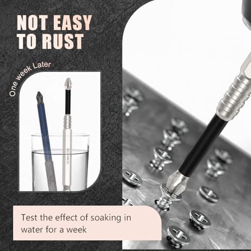 High Magnetic Screwdriver Drill Bit Set, Strong Magnetic Durability Screwdriver Drill Bit Set, Universal Anti-Slip Magnetic Electric Screwdriver Set, 25 50 65 70 75 90 100 120 150mm (6PC) 5