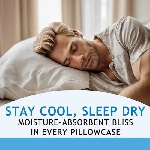 Zippered Pillowcases - King Size 36x20, 100% Viscose Derived from Bamboo, 2 PK, Cream - Cooling Pillow Cases - Silky Pillow Covers for Hot Sleepers, Menopause, Night Sweats - by JoMo 5