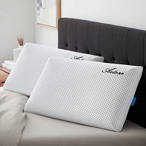 AOTOZE Ultra Thin & Flat Memory Foam Pillow 2.4 Inch Hight,Low Profile Slim & Thin Pillow for Stomach Sleeper,Side Sleeper,Oeko-TEX & CertiPUR-US Double Certification 23.5 x 15.5 x 2.4 Inches 6