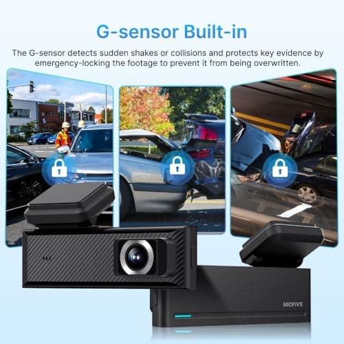 Miofive Smart Dash Cam, 2160P UHD Dash Camera for Cars, Mini S Car Camera with Wi-Fi, GPS, WDR, Night Vision, G-Sensor, App, Loop Recording, Parking Monitor, Time-Lapse 6