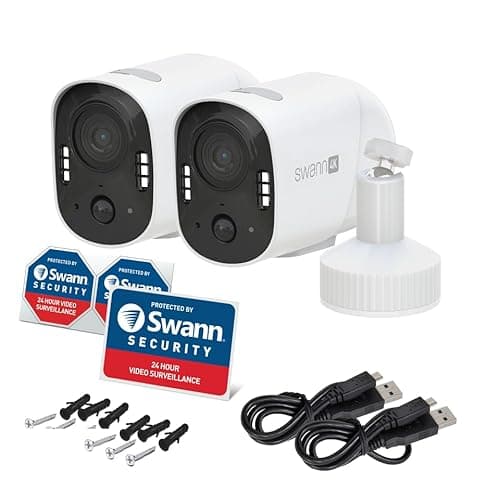 Swann Xtreem 4K 2Pack Wireless Security Cameras with 32GB Micro SD & Cloud Storage, Indoor & Outdoor Surveillance, Ideal for Baby Monitor & Home, 2-Way Talk, Wi-Fi, No Monthly Fee, 4KXTRMPK2-GL 7