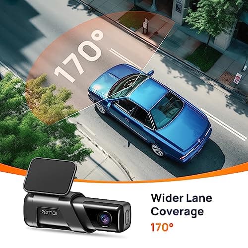 70mai Dash Cam M500, 2.7K Dash Cam Front, Dash Camera for Cars Built in eMMC 128GB, GPS, ADAS, Dashcam with HDR Night Vision,170° FOV, Parking Monitor, G-Sensor, Time-Lapse, App&WiFi, Voice Control 8