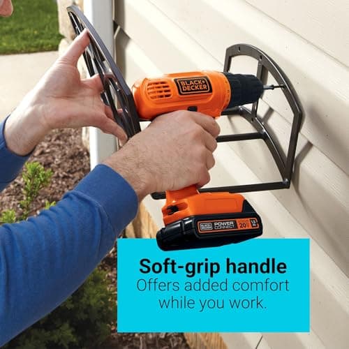 BLACK+DECKER 20V MAX POWERCONNECT Power Drill Cordless Drill Driver Electric Screwdriver with 30 Piece Bit Set, Battery and Charger Included (LD120VA) 6