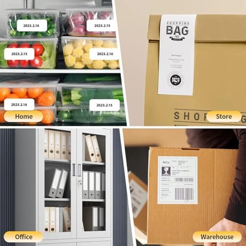 Rongta Bluetooth Thermal Shipping Label Printer, Wireless 4x6 Label Sticker Printer for Shipping Packages, Support Android, iPhone, Widely Used for Amazon, Ebay, Shopify, Etsy, UPS 6