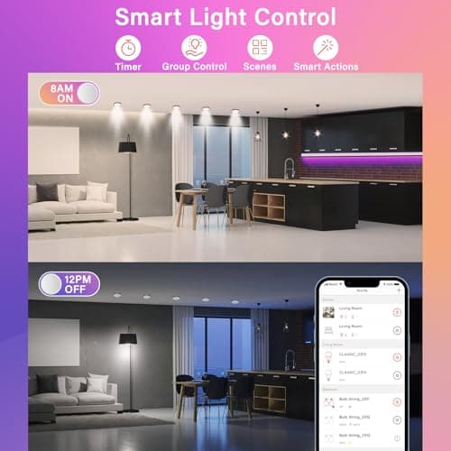 Sengled WiFi Color Changing Light Bulb, Alexa Smart Light Bulbs that Compatible with Alexa & Google Assistant, A19 RGB No Hub Required, 75 W Equivalent 800LM CRI>90, Set of 4 7