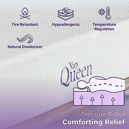 NapQueen 8 Inch Full Size Mattress, Bamboo Charcoal Memory Foam Mattress, Bed in a Box 9