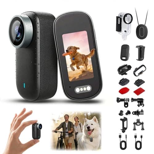 DOLLRANK 4K Mini Body Camera, Portable Thumb Action Camera with Audio, Vertical/Wide Mode, Hands-Free POV Wearable Cam for Running, Cycling/Biking, Hiking, Home & Personal Safety Recording(Black32GB)