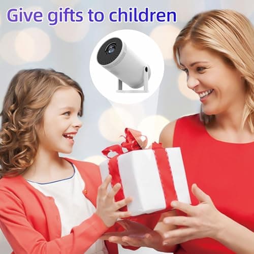 FY300 Mini Projector,1080P Support,Protable Projector with WiFi & HDMI,180° Rotatable,Wireless Screen Mirroring,Suitable Indoor&Outdoor Use,Compatible with USB/Windows/Switch/Android iOS SmartPhone 8