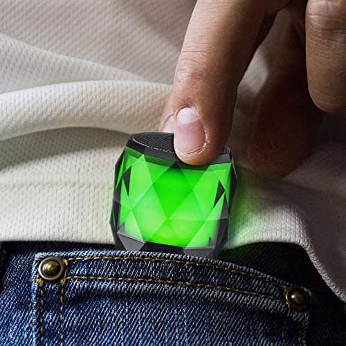 LFS Portable Bluetooth Speaker with Lights, Night Light Wireless Waterproof Speaker Magnetic, 7 Color LED Auto-Changing, Built-in microphone, TWS Stereo Pairing, Mini Speaker for Shower, Home, Outdoor 6