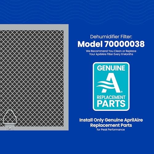 AprilAire E050 Dehumidifier – Compact, 50 PPD for Crawl Spaces, Attics, Garages, Basements up to 1,600 Sq. Ft., Part of the AprilAire Healthy Air System 6