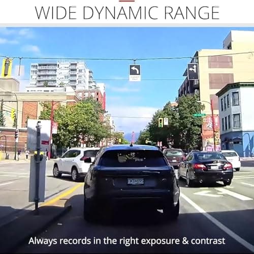 THINKWARE Q200 Dash Cam Car Dashboard Camera, WiFi, WDR, Speed Red Light Alerts, ADAS, 256GB Max, Parking Monitor, Night Vision (32GB MicroSD, 12V Cigar, Hardwiring Cable) (2CH Front & Rear) 6