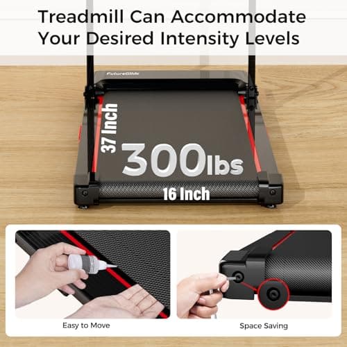 Walking Pad with Handle,3.0HP Walking pad Treadmill,3 in 1 Portable Under Desk Treadmill for Home,Treadmil with Handle Bar,Small Treadmills,Foldable Treadmills with Remote Control,LED Display(Black) 7