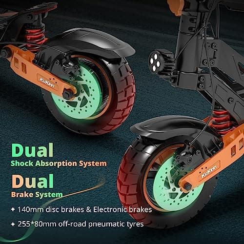 KUKIRIN G2 Max Electric Scooter with Seat, Powerful 1000W Motor, 35 MPH Max Speed, 50 Miles Range, 48V/20Ah Large Capacity Battery, Dual Brake Folding Fast e Scooter for Adult (G2max/1000W/20AH) 5