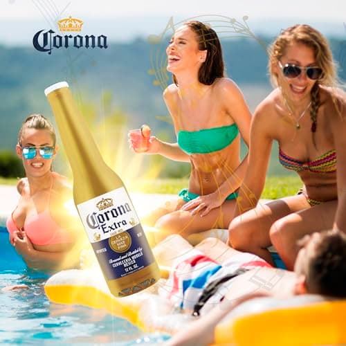 Corona Beer Bottle Bluetooth Speaker – 30FT Range Portable Wireless Stereo Sound System with Bluetooth + AUX Support, 3 Hour Playtime, Travel-Friendly Audio for Outdoor & Indoor Activities 9
