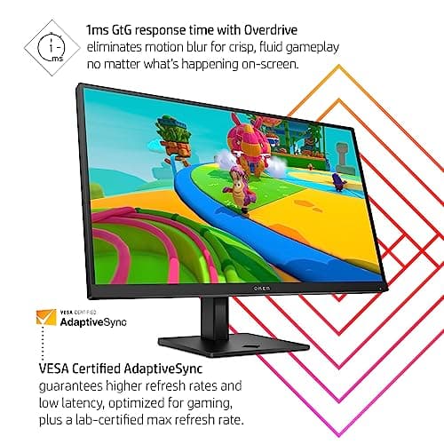HP OMEN 27q QHD 165Hz Gaming Monitor, QHD Display (2560 x 1440), IPS Panel, 99% sRGB, 95% DCI-P3, 16:9, AMD FreeSync Premium Technology, 27q (2023) 3