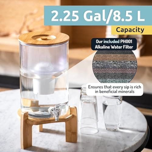 Invigorated Water Alkaline Water Purification Unit, White, Plastic, pH001 Filter Included, Convenient Anti-Slip Design 8