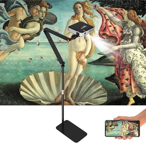 Art Master Professional Art Projector Made By Artists For Tracing Drawing Sketching Murals , wireless HD Digital Image Replication, Screen Mirroring HDMI & USB Portable Long Lasting Batteries.