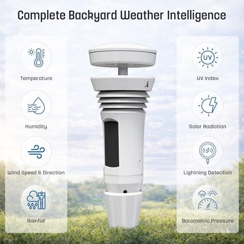 Tempest Weather Station with Built-in Wind Meter, Rain Gauge, and Accurate Weather Forecasts, Wireless, App and Alexa Enabled 2