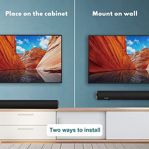 Wohome Soundbar for TV - 28-Inch Sound Bar with HDMI-ARC, Bluetooth, LED Display, Optical, USB, and AUX Inputs - 80W, 4 Speakers, Surround Sound Home Theater System 7