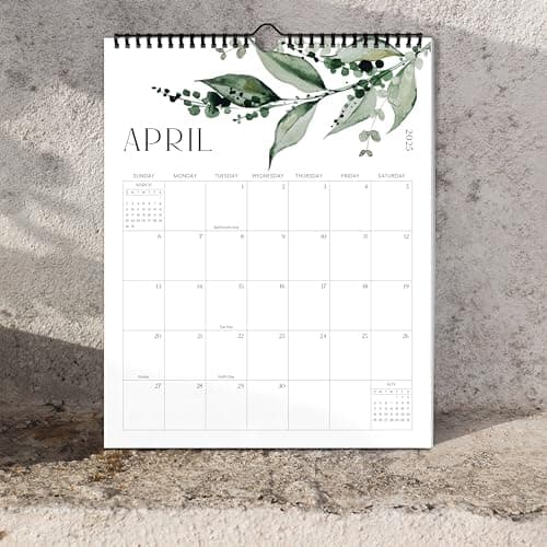Aesthetic 2025-2026 Wall Calendar - Runs from January 2025 Until July 2026 - The Perfect Modern Greenery Calendar Planner for Easy Organizing 6
