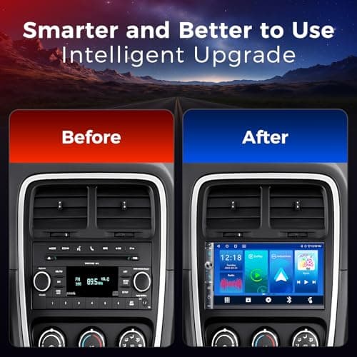 Kissound Double Din Car Stereo with 7" HD Touchscreen, Wireless Apple Carplay & Android Auto, Bluetooth, 240W, SWC, Subwoofer Output, Mirror Link, FM/AM Car Radio Receiver, Backup Camera 8