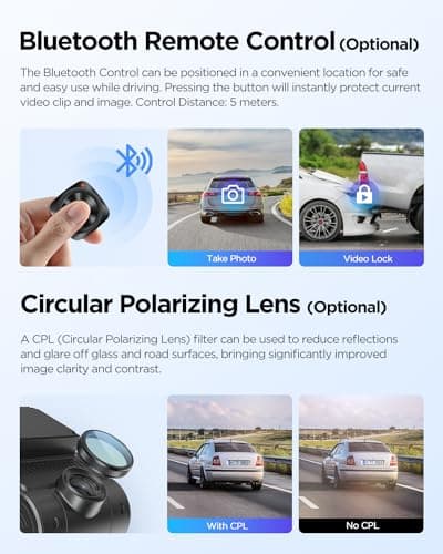 【Bundle: VIOFO A229 Plus 2CH + CPL】 VIOFO A229 Plus Dash Cam with Dual STARVIS 2 Sensors, 2 Channel HDR, 1440P+1440P Front and Rear 8