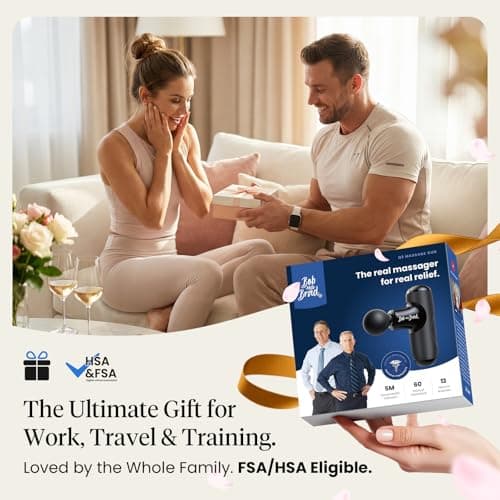 BOB AND BRAD Q2 Mini Massage Gun, Pocket-Sized Deep Tissue Massager Gun, Portable Percussion Muscle Massager Gun, Ultra Small & Quiet Muscle Massage Gun for Muscle Recovery with Carry Case 7