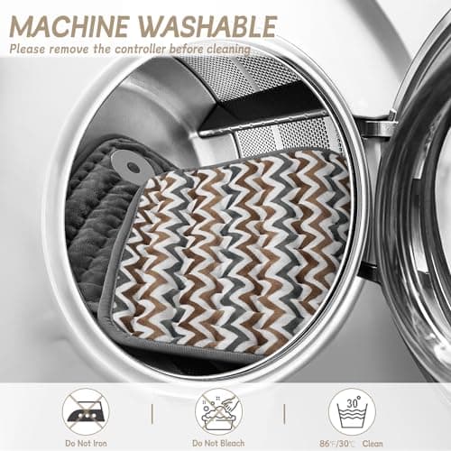 GGUTOBB Heating Pad for Back Pain Relief, Gifts for Women, Mom, Men, Dad, Valentines Day, Mothers Day, Christmas, Heat Pads for Cramps, Shoulder, Waist, Abdomen, XL 12"x24" Heat Pad Machine Washable 6