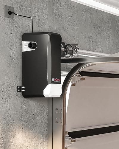 ZUMI Automatic Garage Door Opener, Wall-Mounted Garage Opener with Manual Backup Infrared Sensors, Heavy-Duty Smart Garage Entry Device Access Unit for Garage Door Opening & Closing 5