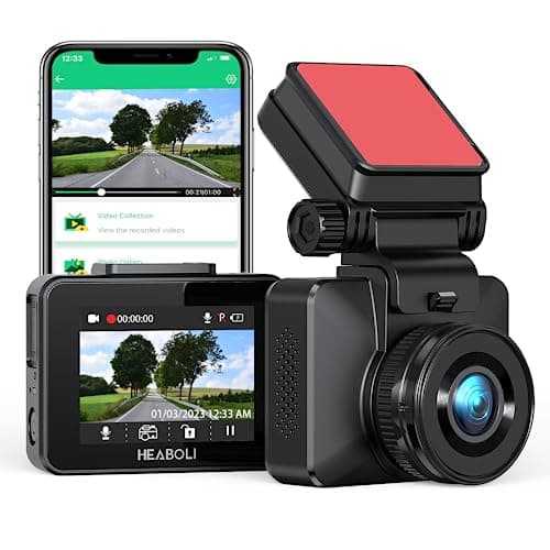 Small 4K Front only Dash Cam with WiFi Function, 24 Hour Parking Monitor, Super Night Vision, Loop Recording, Screen Saver and Support APP