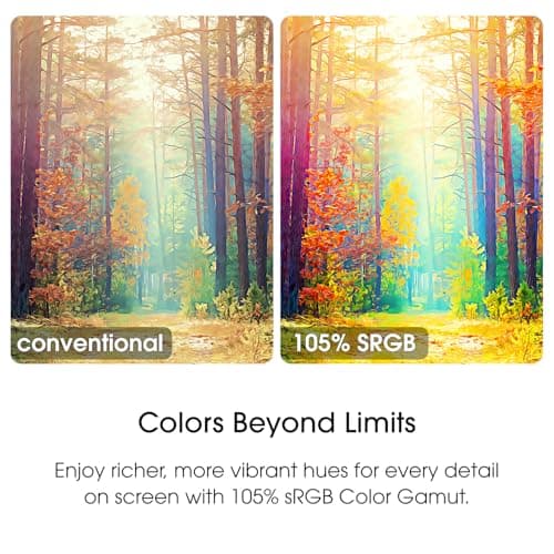 Sceptre New 22-Inch Gaming Monitor, FHD 1080p, Up to 144Hz, HDMI, DisplayPort, Built-in Speakers, Machine Black (E225W-FW144 Series, 2026) 6