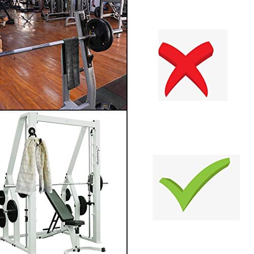 YYST MINI Magnetic Towel Hook Hanger Rack for Kitchen Dish,Sports, Hand Gym, etc- Hold up to 0.5 Lb- No Towels Included (1) 5