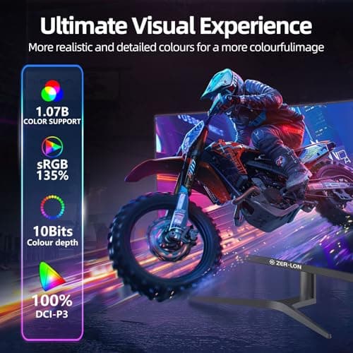 ZER-LON 38 Inch Ultrawide Curved Monitor, WQHD 3840 x 1600p 144Hz Computer Monitor, 135% sRGB, 100% DCI-P3, 300Nits, 2500R, Tilt/Height/Pivot Adjustment, Mountable 2