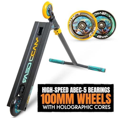 Pro Stunt Trick Scooter for Kids Ages 5-12 – Lightweight Durable Freestyle Kick Scooter for Skatepark and Street – Easy Assembly – Madd Gear MG2 5