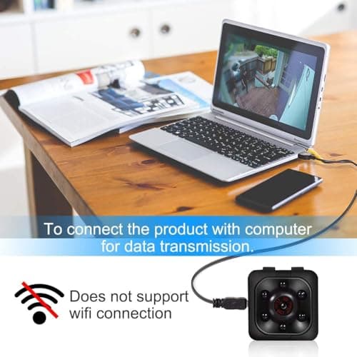 Sisfung Mini Spy Camera, 1080P HD Mini Spy Camera with Audio and Video Recording, Night Vision, Motion Detective - No Wi-Fi Need 5