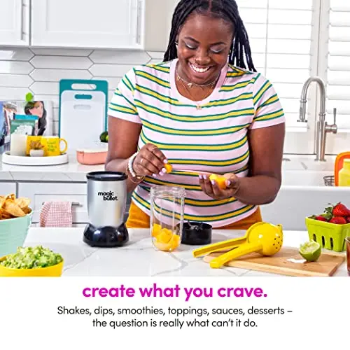 Magic Bullet Blender, Small, Silver, 11 Piece Set 7