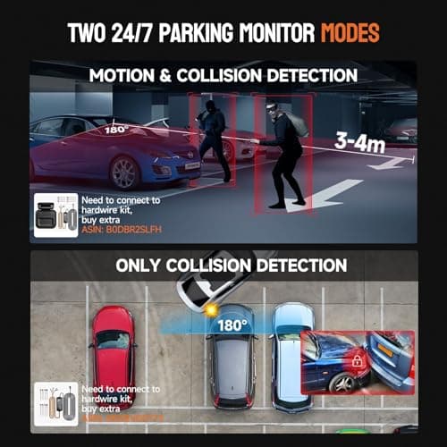 HUPEJOS Dash Cam Front and Rear, 360 Dgree View 4 Channel Dash Camera for Cars 2K FHD, Mini Dashcam Built-in WiFi, Car Camera Free 64GB Card, Voice Control, Night Vision,WDR,24/7 Parking Mode, V30-4CH 9