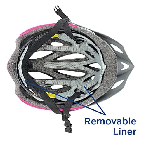 Zefal Women's Pro Gray Pink Bike Helmet (Universal Dial, 24 Large Vents, Ages 14+) 6