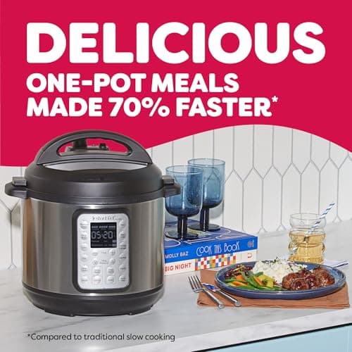 Instant Pot Duo Plus 9-in-1 Multicooker, Pressure Cooker, Slow Cook, Rice Maker, Steamer, Sauté, Yogurt, Warmer & Sterilizer, Includes App With Over 800 Recipes, Stainless Steel, 6 Quarts 7