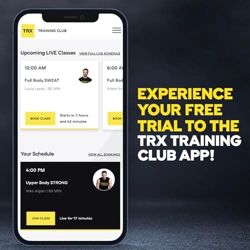 TRX Training Strength Band, Full-Body Resistance Band for Home and Gym Use, Resistance Band for Working Out, 5 lbs - 15 lbs, Blue 8