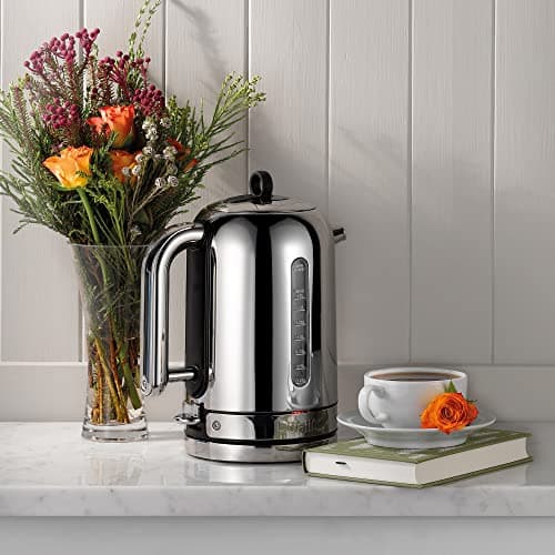 Dualit Classic Kettle - Polished Stainless Steel with Black trim- Quiet boiling kettle - 90 Second Boil Time - 1.7L Capacity, 1.5kW 5