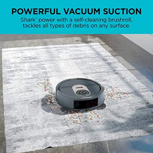 Shark AI Robot Vacuum, Smart Mapping|Scheduling|Pet Hair Pick Up|Logical Navigation, Black/Silver (RV2001), Carpet 5
