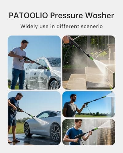 Pressure Washer, Patoolio Power Washers with Foam Cannon for Fences/Patios/Decks/Patios and Cars Powerwasher 5