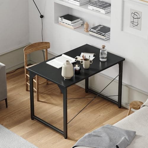 Cubiker Computer Desk, 32 inch Small Home Office Desk for Small Spaces, Modern Simple Style for Home, Office, Classic Black 7