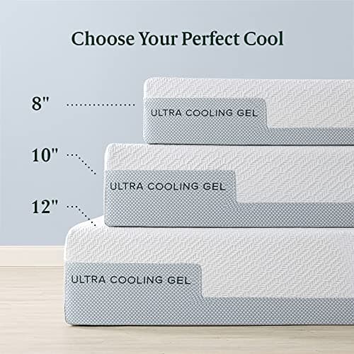 Zinus 12 Inch Ultra Cooling Gel Memory Foam Mattress, Twin, Cool-to-Touch Soft Knit Cover, Pressure Relieving, CertiPUR-US Certified, Mattress in A Box, All-New, Made in USA 7